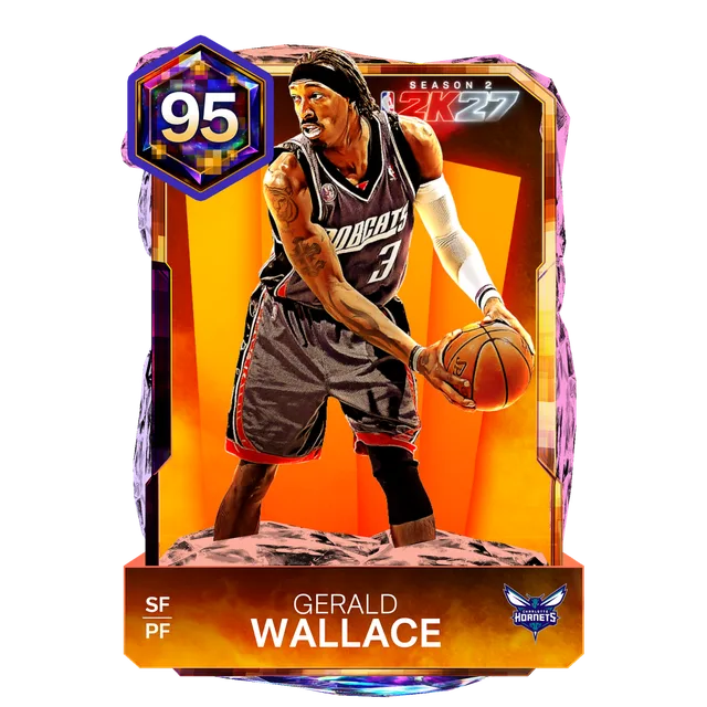 Gerald Wallace — NBA 2K27 Season 2 95 OVR Pixel Cut Card