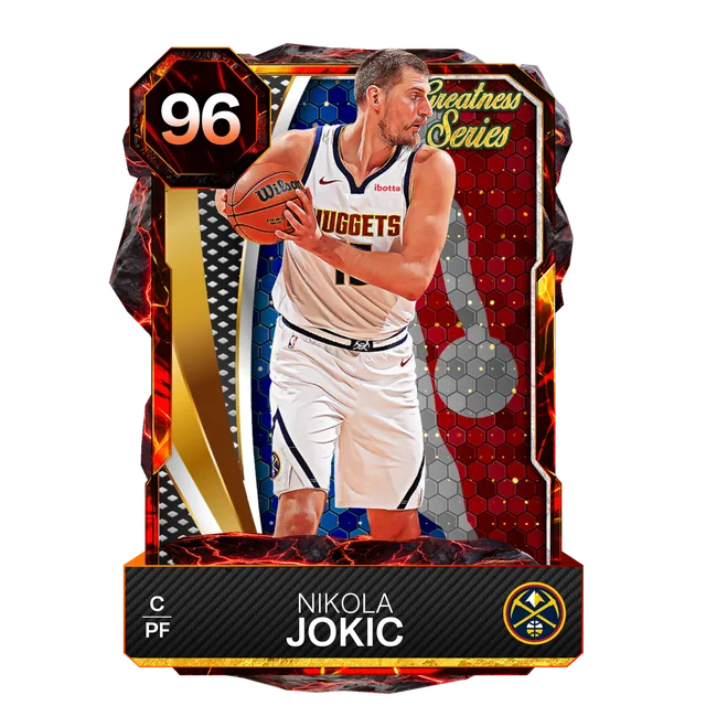 Nikola Jokic — NBA 2K27 Greatness Series: NBA is Back 96 OVR Magma Card